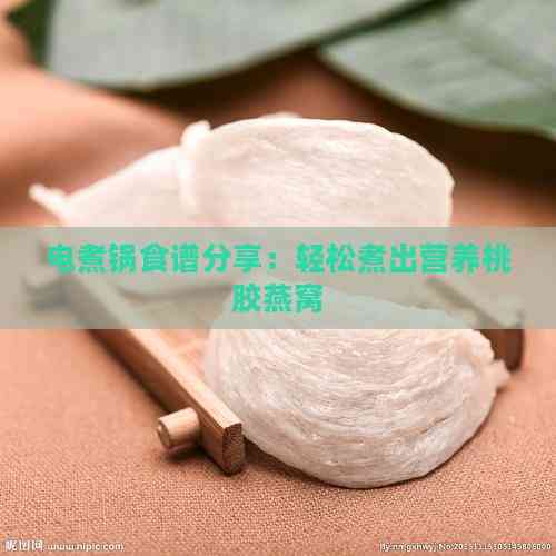 谱分享：轻松煮出营养桃胶燕窝麻将胡了2游戏入口电煮锅食(图2)